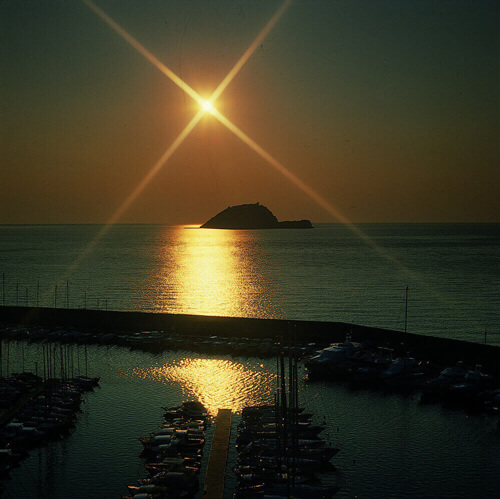 tramonto isola Gallinara
